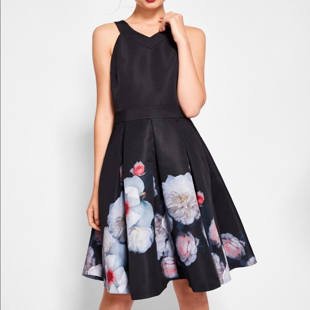 Ted Baker Jelina Chelsea Floral Fit & Flare Dress - Picture 1 of 12